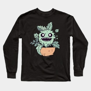 Monster Plant, Cute Kawaii Long Sleeve T-Shirt